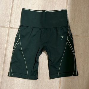 Gymshark Apex Seamless High Rise Short - Obsidian Green/Cucumber Green